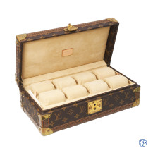 Louis Vuitton 8 Montre Trunk Watch Case in Classic Monogram