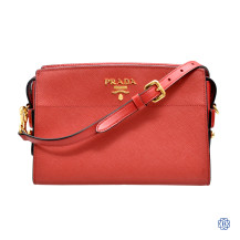 Prada Saffiano Lux Esplanade Crossbody Bag