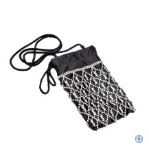 YSL Special Edition Crystal Monogram Silk Pouch