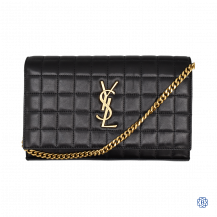 YSL Sintra Sport Square Nero Wallet on Chain