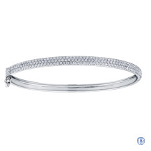 Diamond Envy 10k white gold diamond bangle