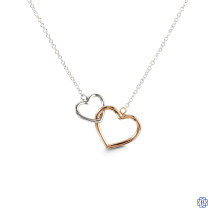 Bella Forever 10kt White and Rose Gold Necklace