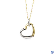 Bella Forever 10kt White and Yellow Gold Pendant