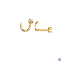 Sparkles 14K Gold Nose Ring