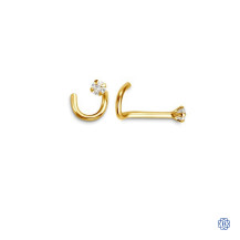 Sparkles 14K Gold Nose Ring