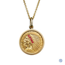 American Coin With Rubies - 1914 