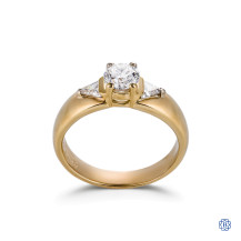 14kt Yellow Gold 0.72ct Solitaire Round Engagement Ring