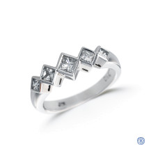 14kt White Gold Princess Cut Diamond Ring