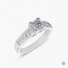 Maple Leaf Diamond Engagement Ring