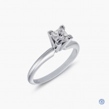 Platinnum 0.50ct Maple Leaf Diamond Engagement Ring