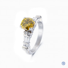 Platinum 1.40ct Fancy Colour Diamond Ring