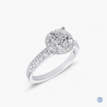 Maple Leaf Diamond Engagement Ring