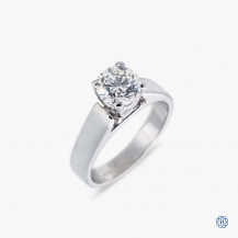 Platinum Solitaire Diamond Engagement Ring