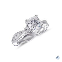 Platinum Tacori Moissanite Engagement Ring