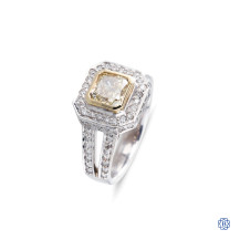 14k white gold and diamond ring