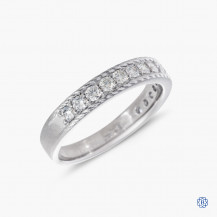 18k white gold 0.44ctw Hearts on Fire diamond band