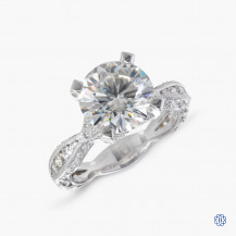 Platinum Tacori RoyalT Moissanite Engagement Ring