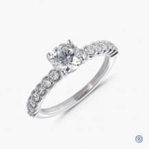 Hearts on Fire platinum 0.76ct diamond engagement ring