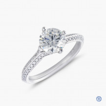 Hearts on Fire platinum 0.77ct diamond engagement ring