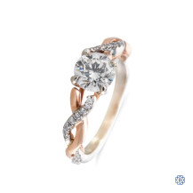 Noam Carver 14kt white and rose gold designer engagement ring