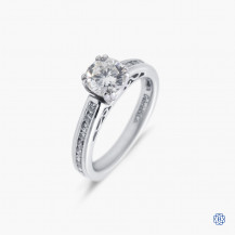 Gabriel & Co. 14k white gold 0.90ct diamond engagement ring