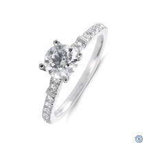 Hearts on Fire platinum diamond engagement ring