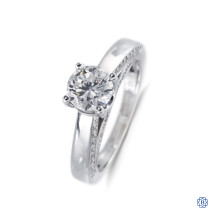 14kt white gold diamond engagement ring