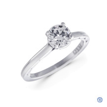 Platinum Tacori Lab-Created Swarovski 0.75ct Diamond Engagement Ring
