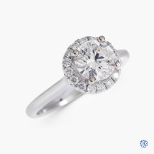 14kt white gold 0.93ct Swarovski Lab Created Diamond Engagement Ring