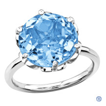 10kt White Gold Sky Blue Topaz Ring