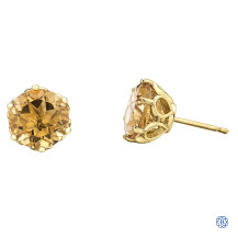 10kt Yellow Gold Citrine Earrings