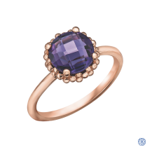 10kt Rose Gold Amethyst Ring