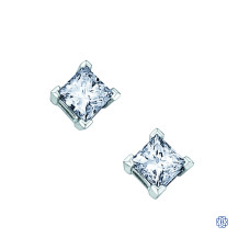 10kt White Gold Canadian Diamond Earrings