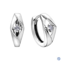 10kt White Gold Canadian Diamond earrings