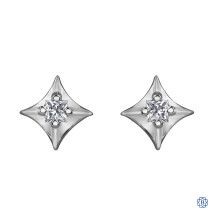 10kt White Gold Canadian Diamond earrings