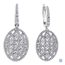 Diamond Envy 10kt white gold diamond drop earrings