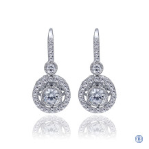 Gabriel & Co. 14kt White Gold Diamond Drop Earrings