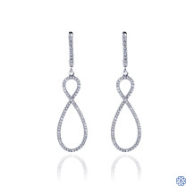 Gabriel & Co. 14kt White Gold Diamond Drop Earrings