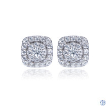 Gabriel & Co 14kt White Gold Diamond Stud Earrings