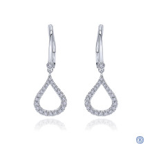 Gabriel & Co. 14kt White Gold Diamond Drop Earrings