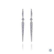 Gabriel & Co. 14kt White Gold Diamond Drop Earrings