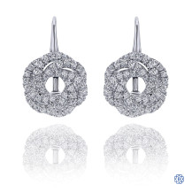 Gabriel & Co. 14kt White Gold Diamond Drop Earrings