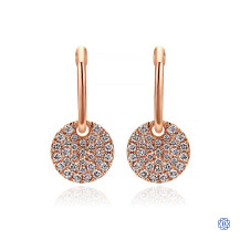 Gabriel & Co. 14kt Rose Gold Drop Earrings