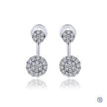 Gabriel & Co. 14kt White Gold Diamond Earrings