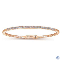 Gabriel & Co. 14kt Rose Gold Diamond Bracelet