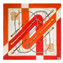 Hermès Clic Clac Silk Scarf