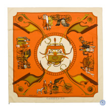 Hermès Carrossier Silk Scarf       