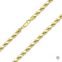 Hollow Rope Style Gold Chain