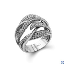 Simon G 18kt white gold diamond Ring