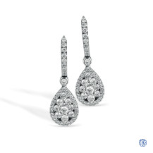 Simon G 18kt White Gold Diamond Earrings